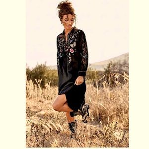 NWT Johnny Was Mariposa Henley Shirt Dress